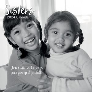 Sisters - 2024 Square Wall Calendar 16 Months Lifestyle Planner New Year Gift