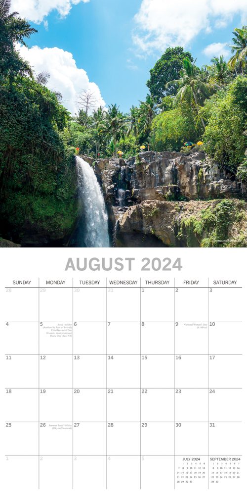 Bali 2024 Square Wall Calendar 16 Months Premium Planner Christmas New Year Gift