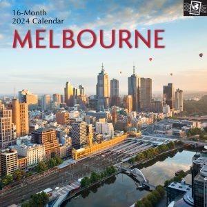 Melbourne - 2024 Square Wall Calendar 16 Months Planner Christmas New Year Gift