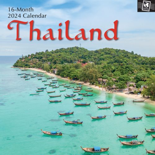 Thailand – 2024 Square Wall Calendar 16 Month Premium Planner Xmas New Year Gift