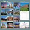 London – 2024 Square Wall Calendar 16 Months Premium Planner Xmas New Year Gift
