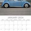 Classic Beetles – 2024 Square Wall Calendar 16 Months Planner Xmas New Year Gift