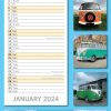 Camper Vans – 2024 Slimline Slim Wall Calendar Hanging Planner New Year Gift