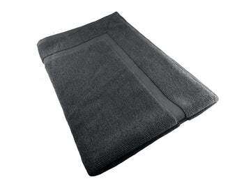softouch ultra light quick dry premium cotton bath mat 900gsm charcoal