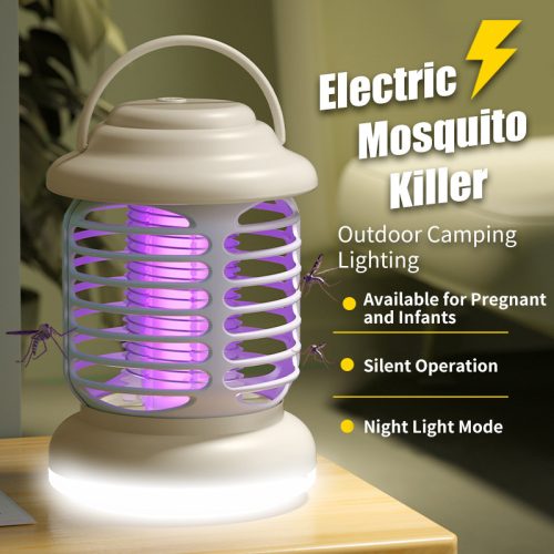 Electric Insect Killer Mosquito Pest Fly Bug Zapper Catcher Trap Lamp Mosquito Repellent Light for Home or Outdoor Portable Camping