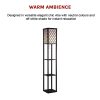 Shelf Floor Lamp – Shade Diffused Light Source with Open-Box Shelves