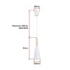 White Pendant Lighting Kitchen Lamp Modern Pendant Light Bar Wood Ceiling Lights