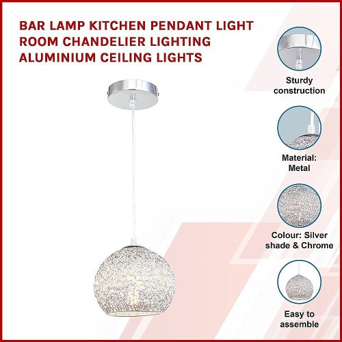 Bar Lamp Kitchen Pendant Light Room Chandelier Lighting Aluminium Ceiling Lights