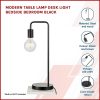 Modern Table lamp Desk Light Bedside Bedroom Black