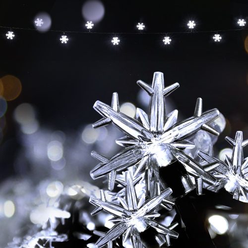 10M Christmas String Lights 100 LED Fairy Decor Cold White Snow