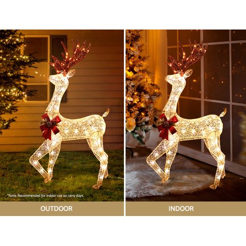 Christmas Lights 100 LEDs Fairy Light 156cm Reindeer Decorations