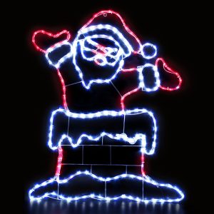 Christmas Lights Motif LED Light Outdoor Decorations 101cm Santa