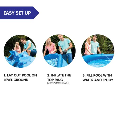 Intex 28108AU Easy Set Above Ground Swimming Pool 2.44m x 61cm