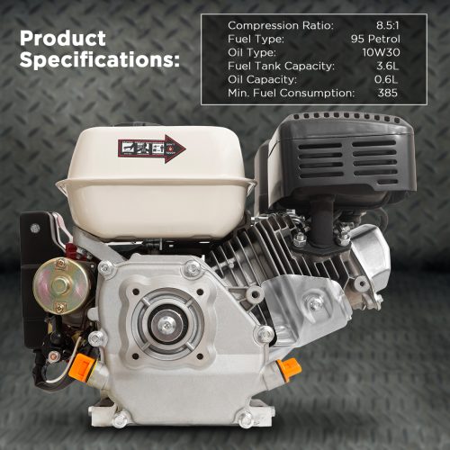 7HP Horizontal Key Shaft Q Type Petrol ENGINE – Electric Start