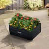 Wallaroo Garden Bed 80 x 60 x 30cm Galvanized Steel – Black