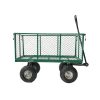 Steel Mesh Garden Trolley Cart – Green