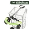 Steel Mesh Garden Trolley Cart – Green