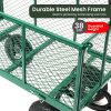 Steel Mesh Garden Trolley Cart – Green