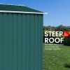 Garden Shed Spire Roof 8x8ft – Green