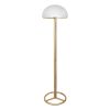 Metal Floor Lamp with White Acrylic Shade by Sarantino