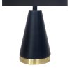 Sarantino Metal Table Lamp in Black and Gold