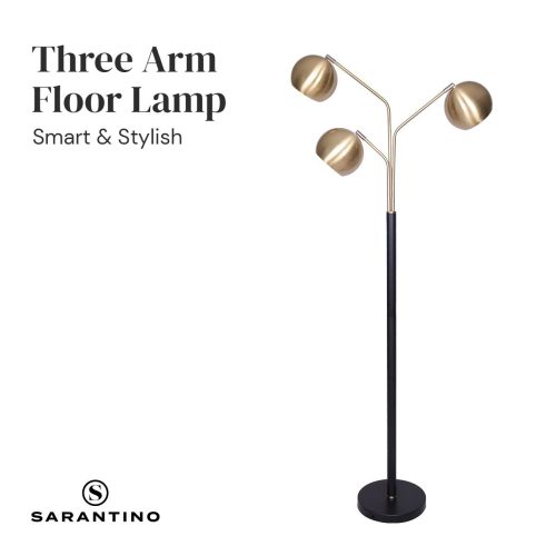 Sarantino Adjustable 3-Arm Arc Lamp