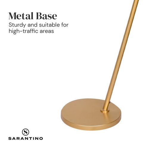 Sarantino Arc Floor Lamp with Empire Shade