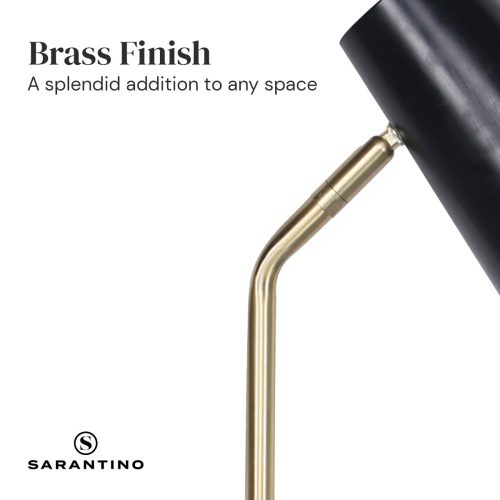 Sarantino Black/Brass Table Lamp