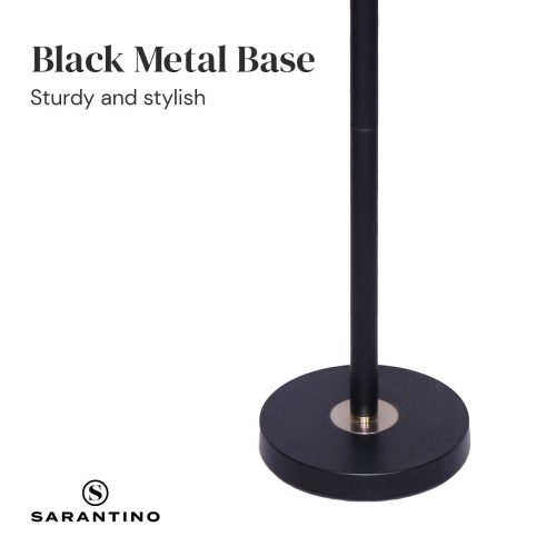 Sarantino Black Metal Task Floor Lamp