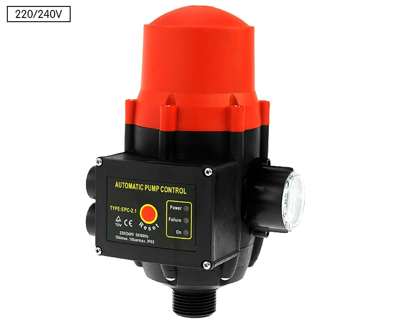 1x Automatic Water Pump Pressure Switch Controller - Red