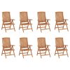 Reclining Garden Chairs Solid Teak Wood