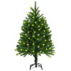 Artificial Christmas Tree with LEDs Green