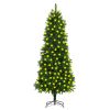 Artificial Christmas Tree with LEDs Green