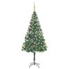 Frosted Christmas Tree with LEDs&Ball Set&Pinecones
