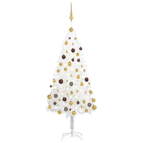 Artificial Christmas Tree with LEDs&Ball Set White