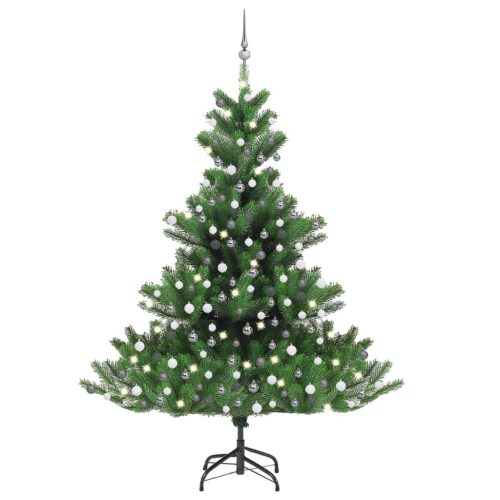 Nordmann Fir Artificial Christmas Tree LED&Ball Set Green