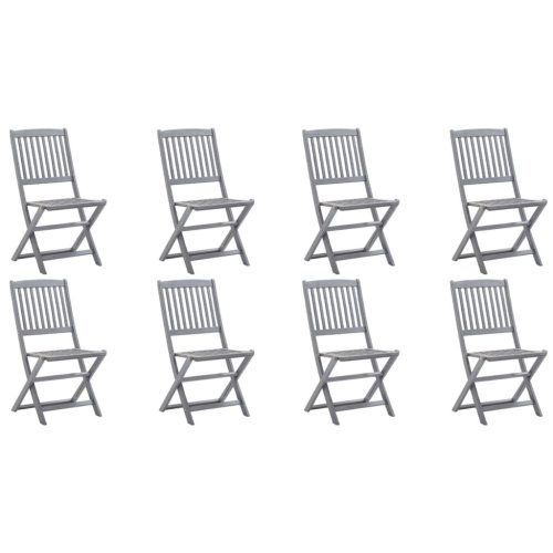 Folding Outdoor Chairs Solid Acacia Wood