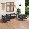 6 Piece Garden Lounge Set Solid Pinewood