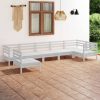 7 Piece Garden Lounge Set Solid Pinewood