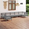 7 Piece Garden Lounge Set Solid Pinewood