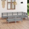 7 Piece Garden Lounge Set Solid Pinewood