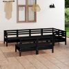 7 Piece Garden Lounge Set Solid Pinewood