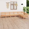 7 Piece Garden Lounge Set Solid Pinewood