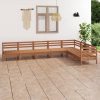 7 Piece Garden Lounge Set Solid Pinewood