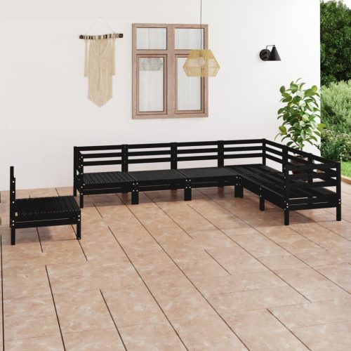 7 Piece Garden Lounge Set Solid Pinewood