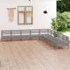 9 Piece Garden Lounge Set Solid Pinewood