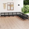 9 Piece Garden Lounge Set Solid Pinewood