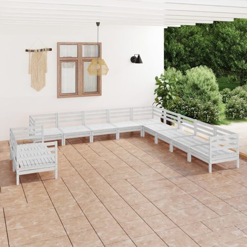 11 Piece Garden Lounge Set Solid Pinewood