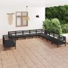 11 Piece Garden Lounge Set Solid Pinewood