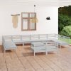 13 Piece Garden Lounge Set Solid Pinewood